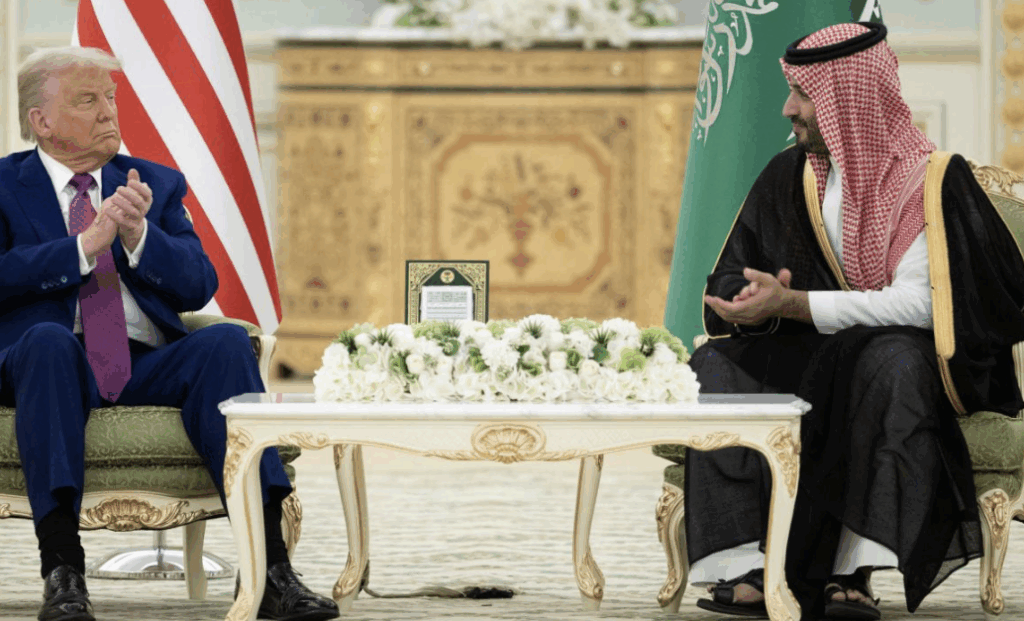 US President Donald Trump during the tour of the Middle East.